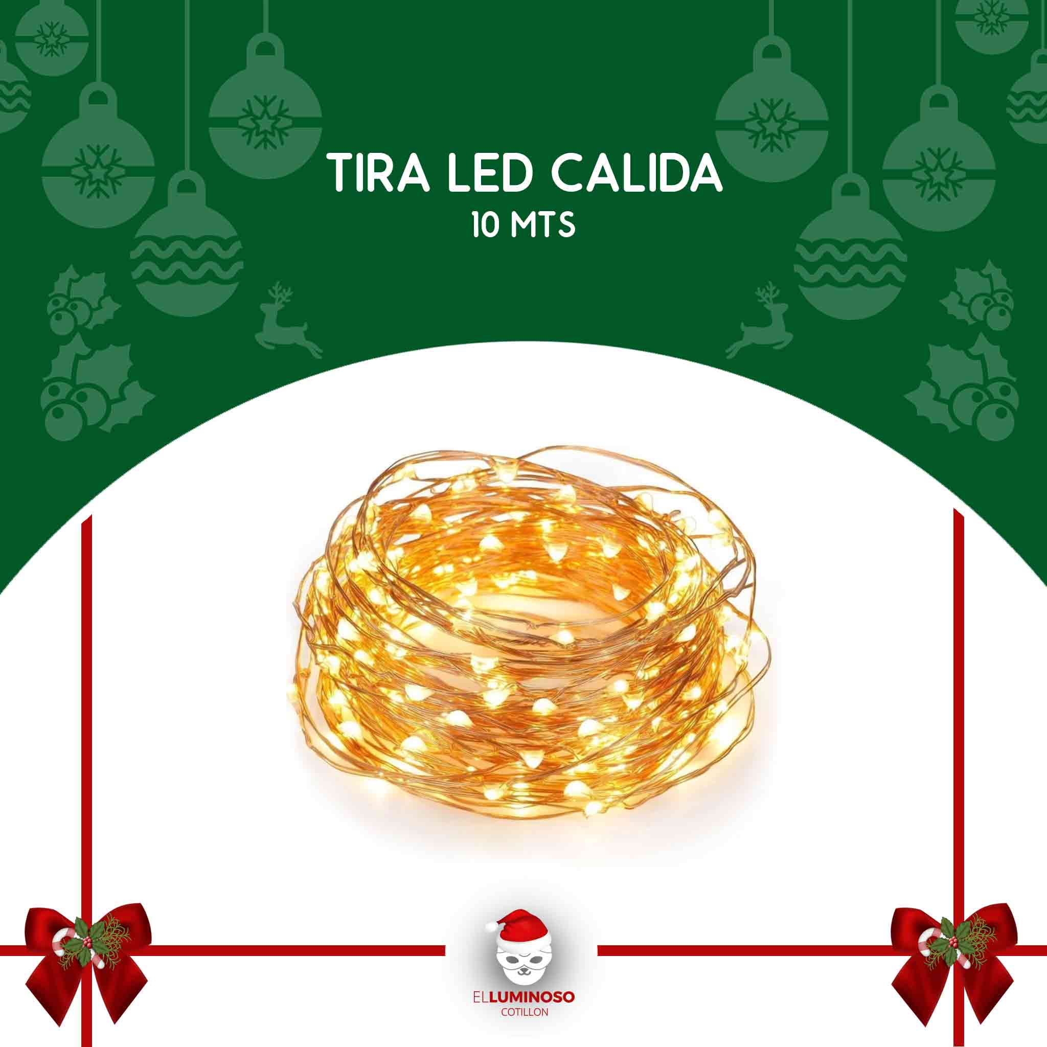 TIRA LED CALIDA 10 MTS