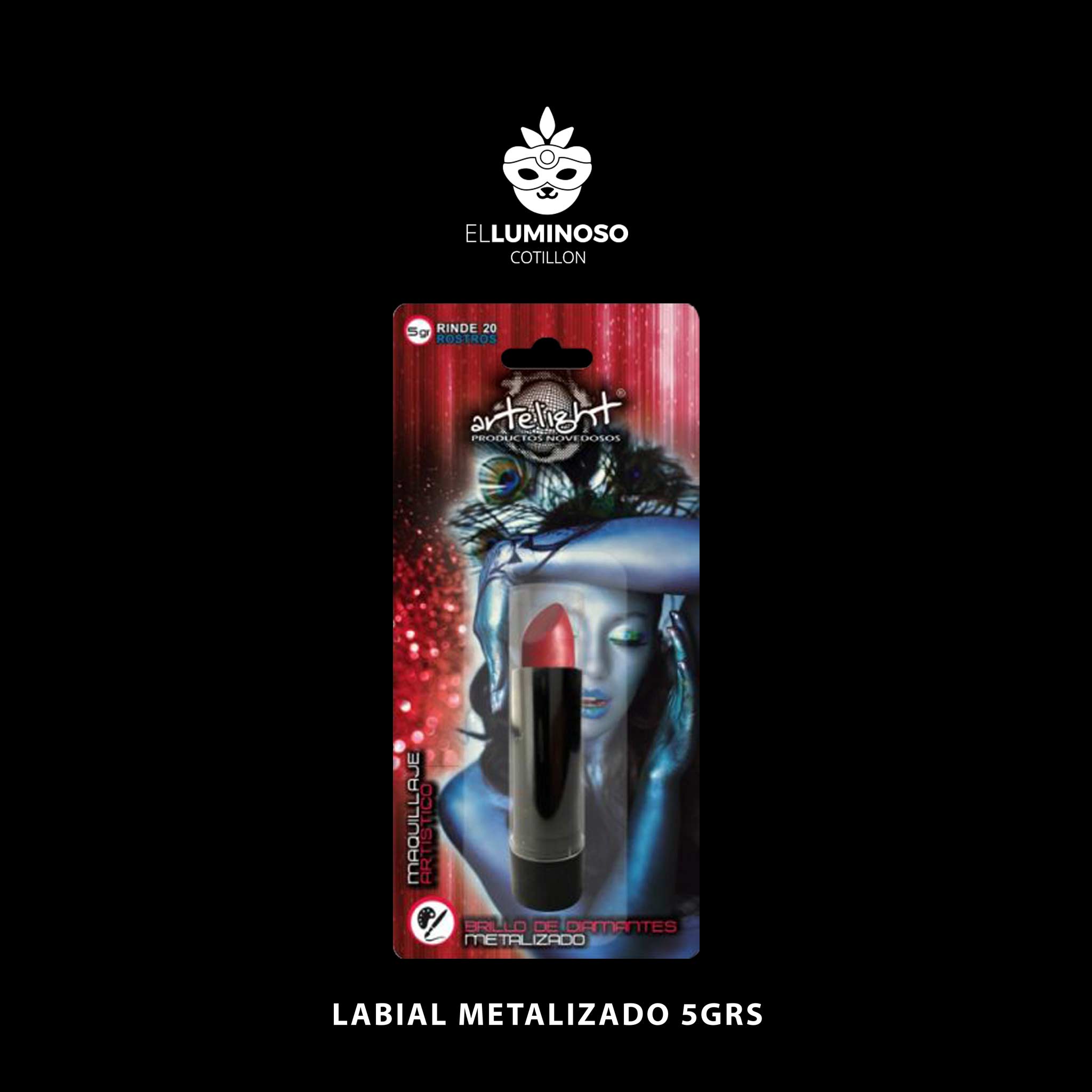 LABIAL METALIZADO ROJO