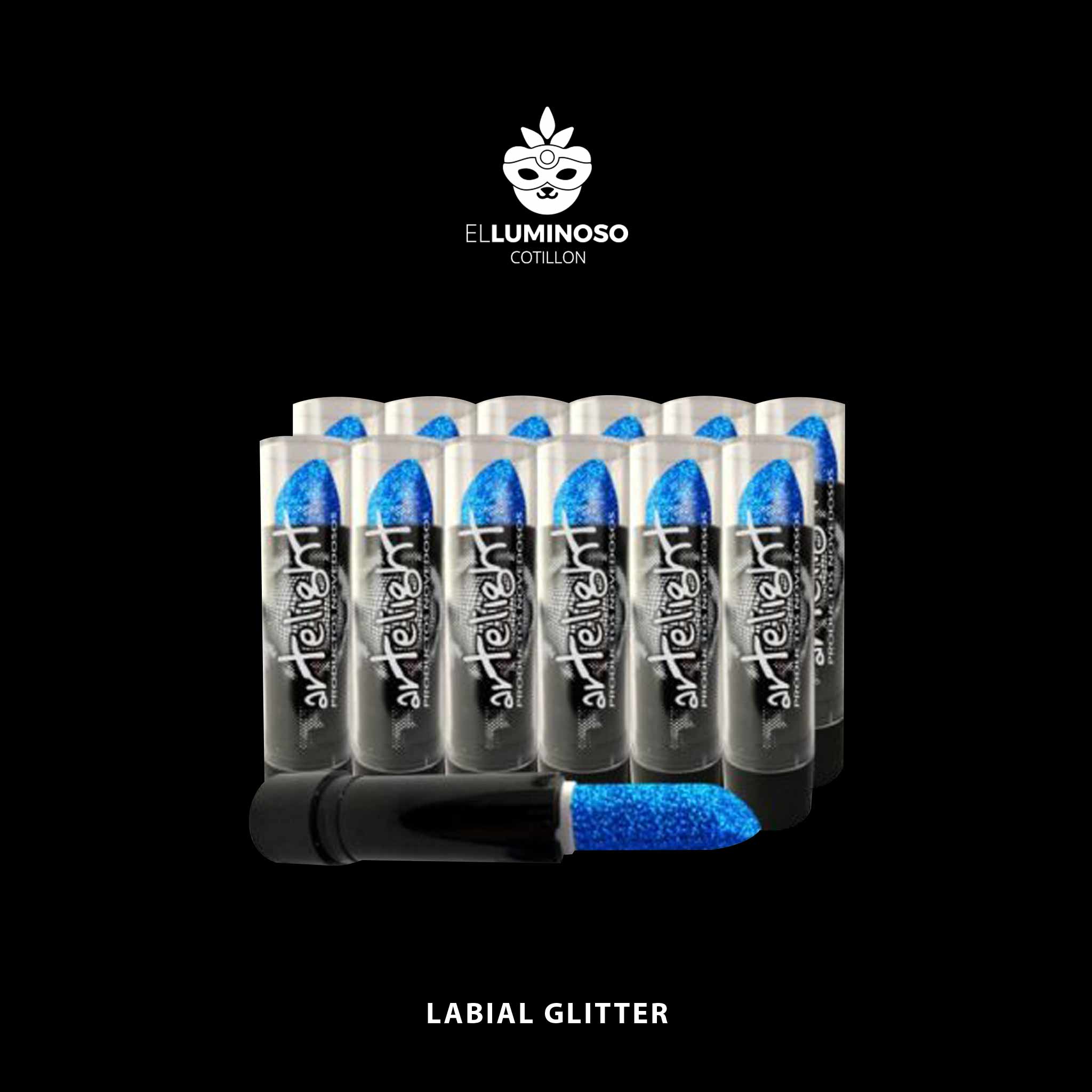 LABIAL GLITTER AZUL