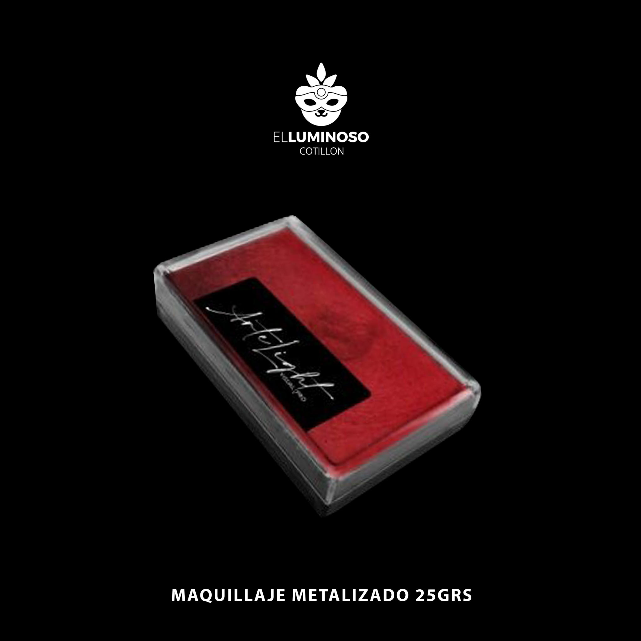 MAQUILLAJE METAL ROJO 25GR