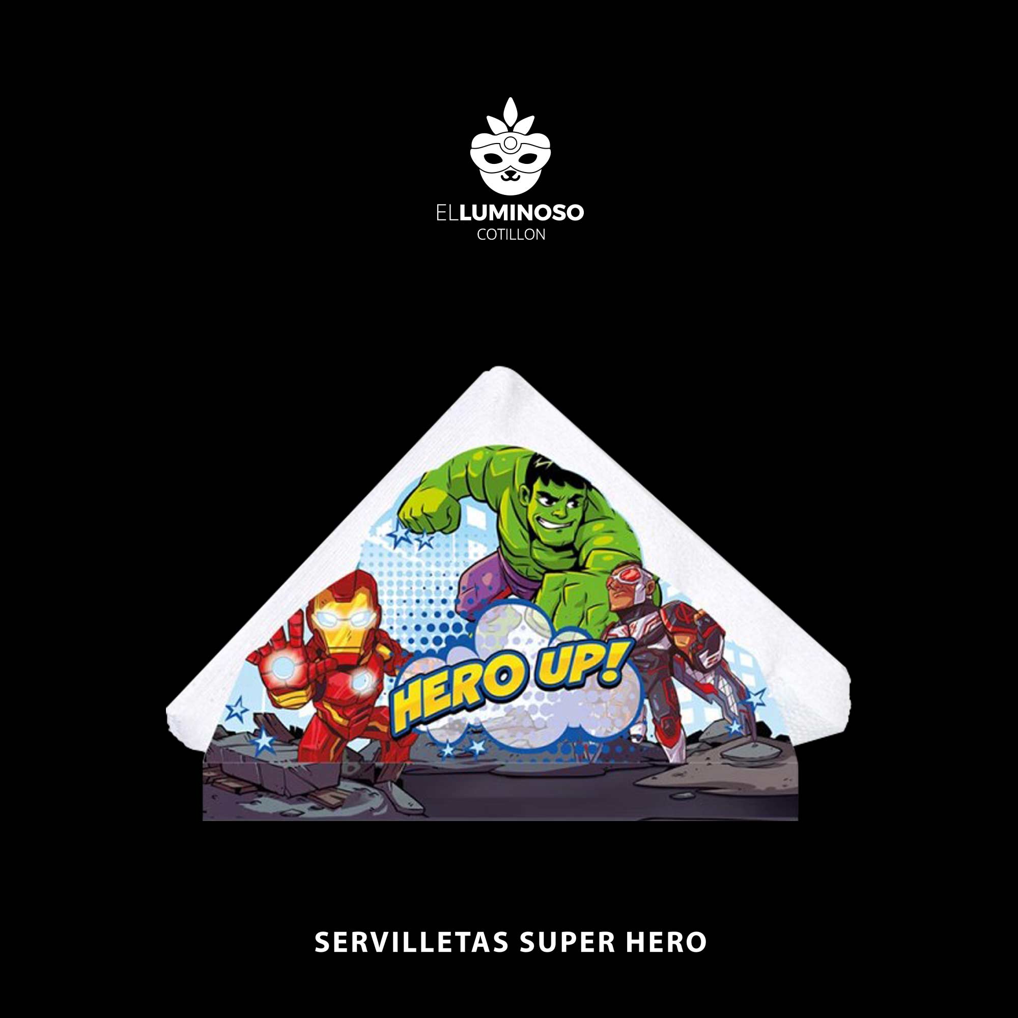 SUPER HERO SERVILLETAS X15