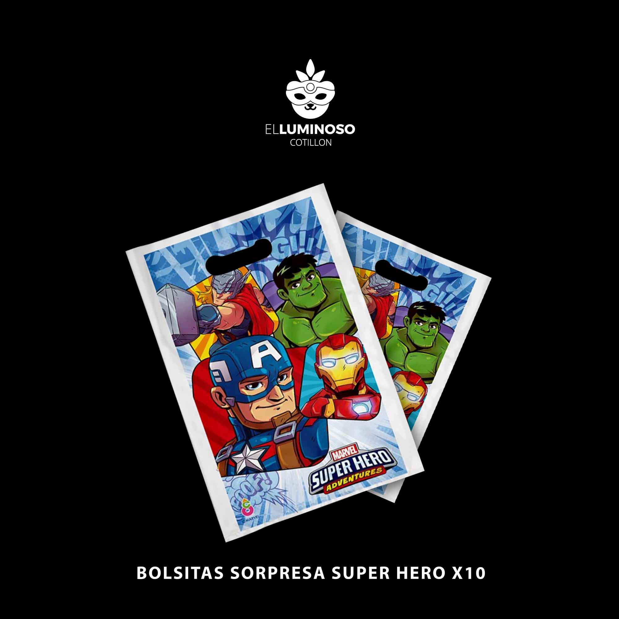 SUPER HERO BOLSA SORPRESA X10