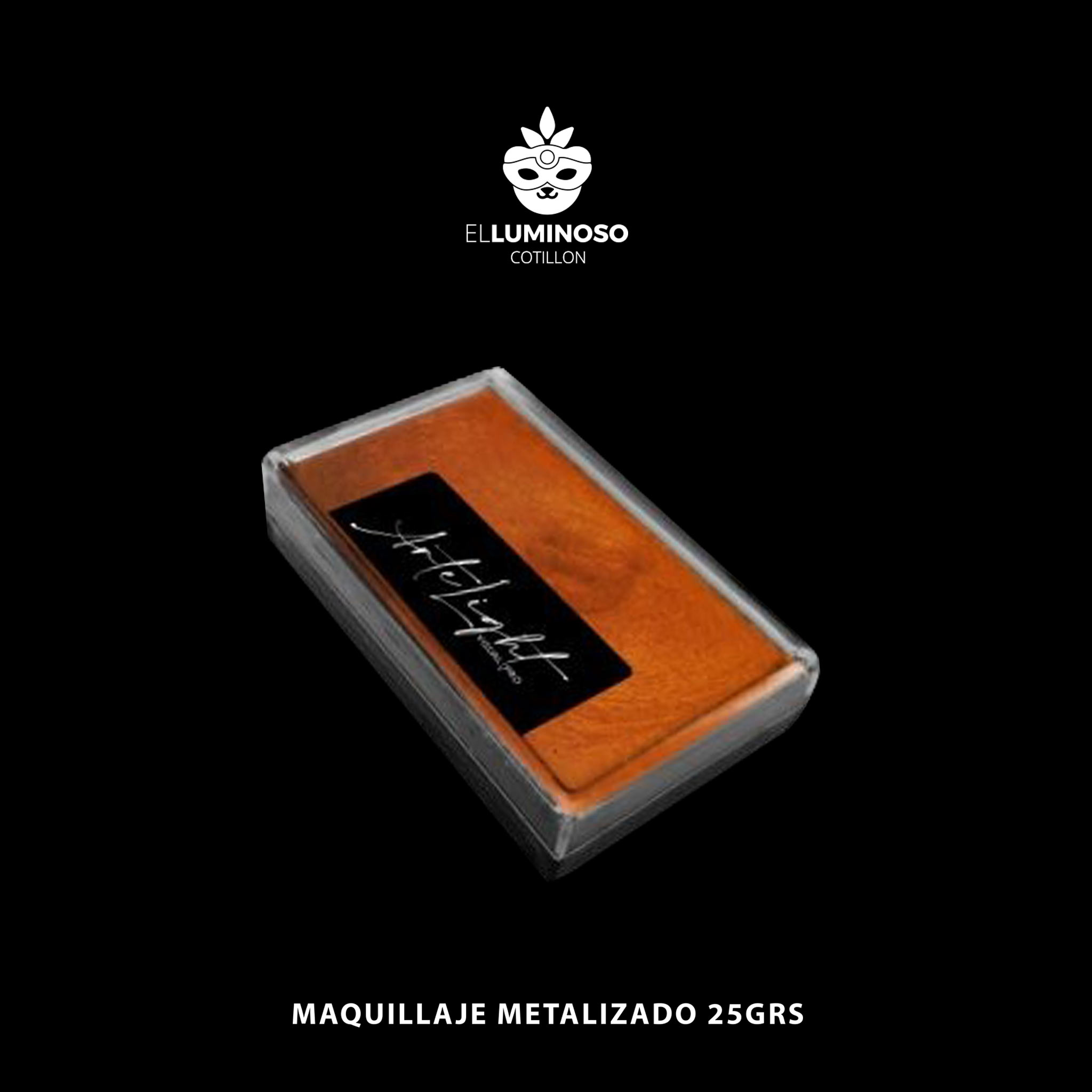 MAQUILLAJE METAL NARANJA 25GR