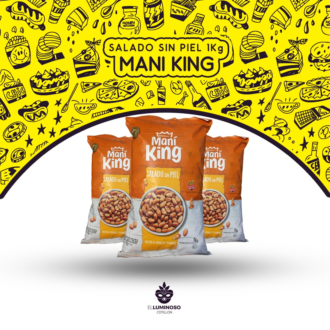 MANI KING SALADO SIN PIEL 1 KG