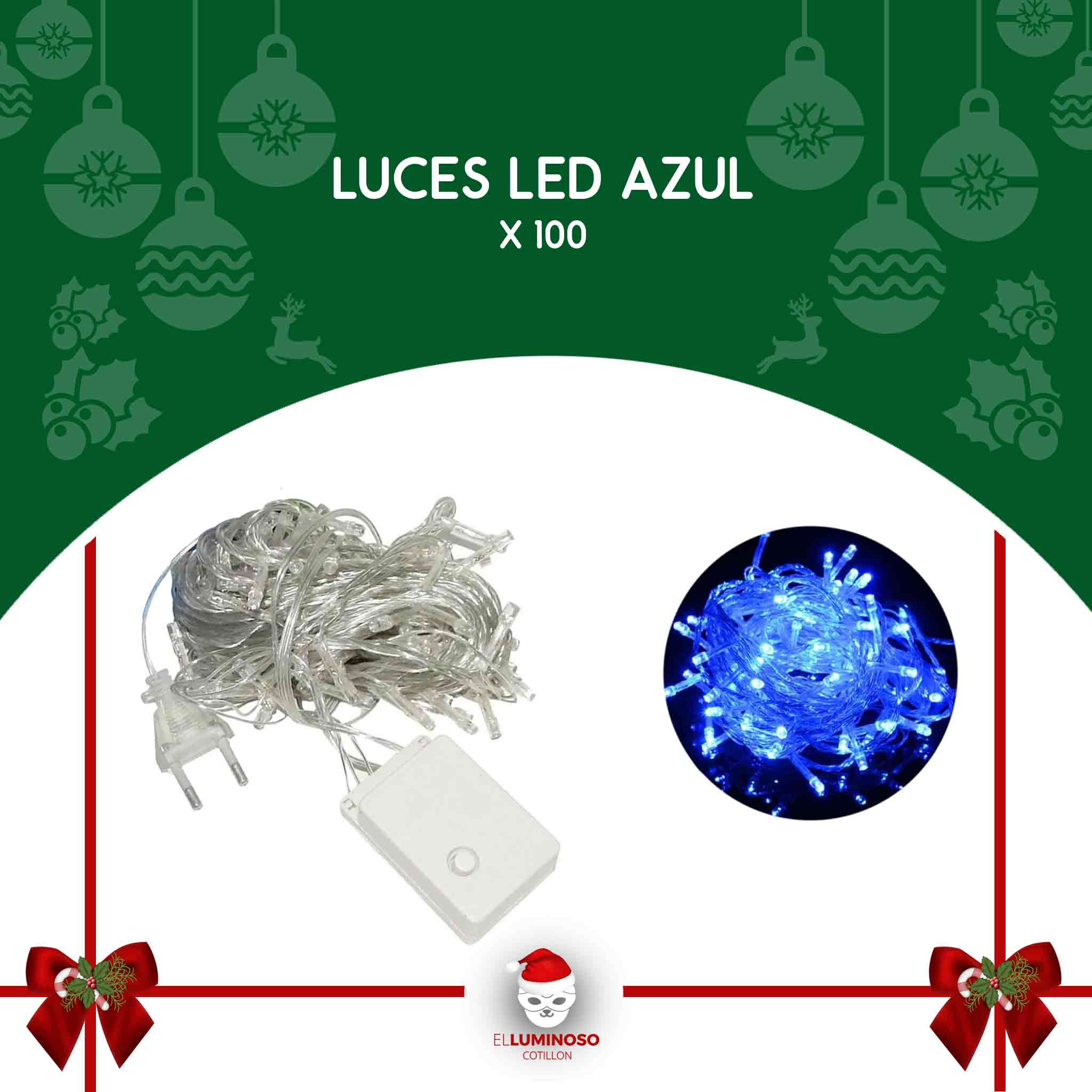 LUCES LED AZUL X100