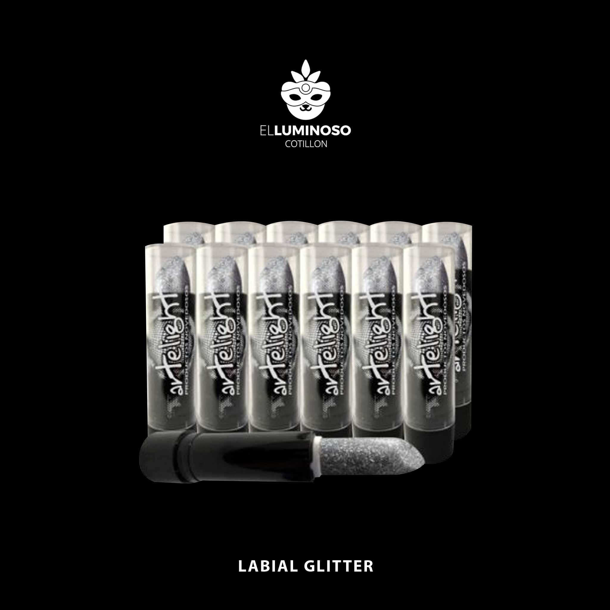 LABIAL GLITTER PLATEADO