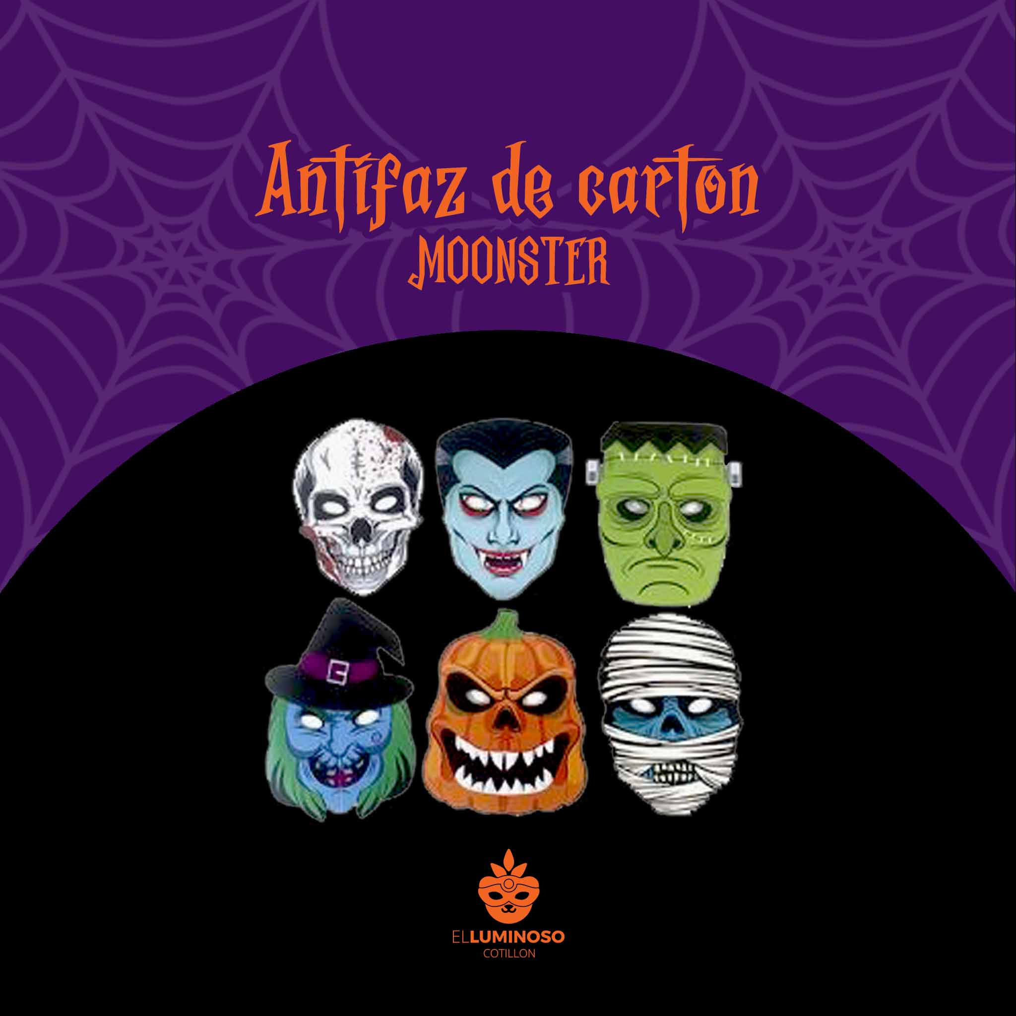 ANTIFAZ DE CARTON MONSTER X1