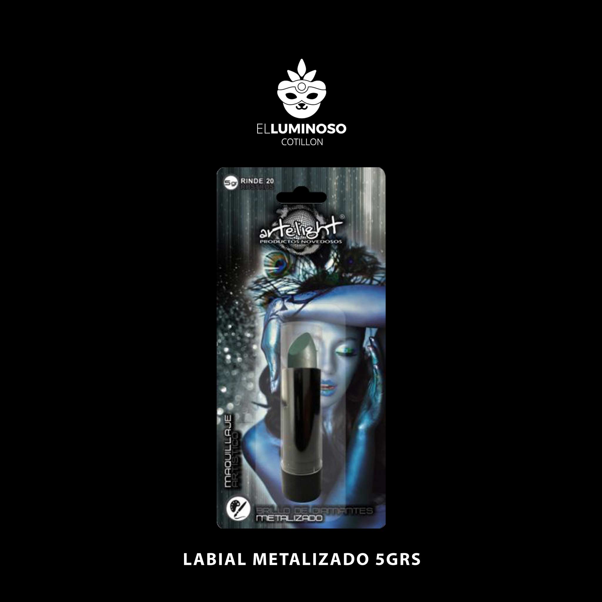 LABIAL METALIZADO PLATEADO