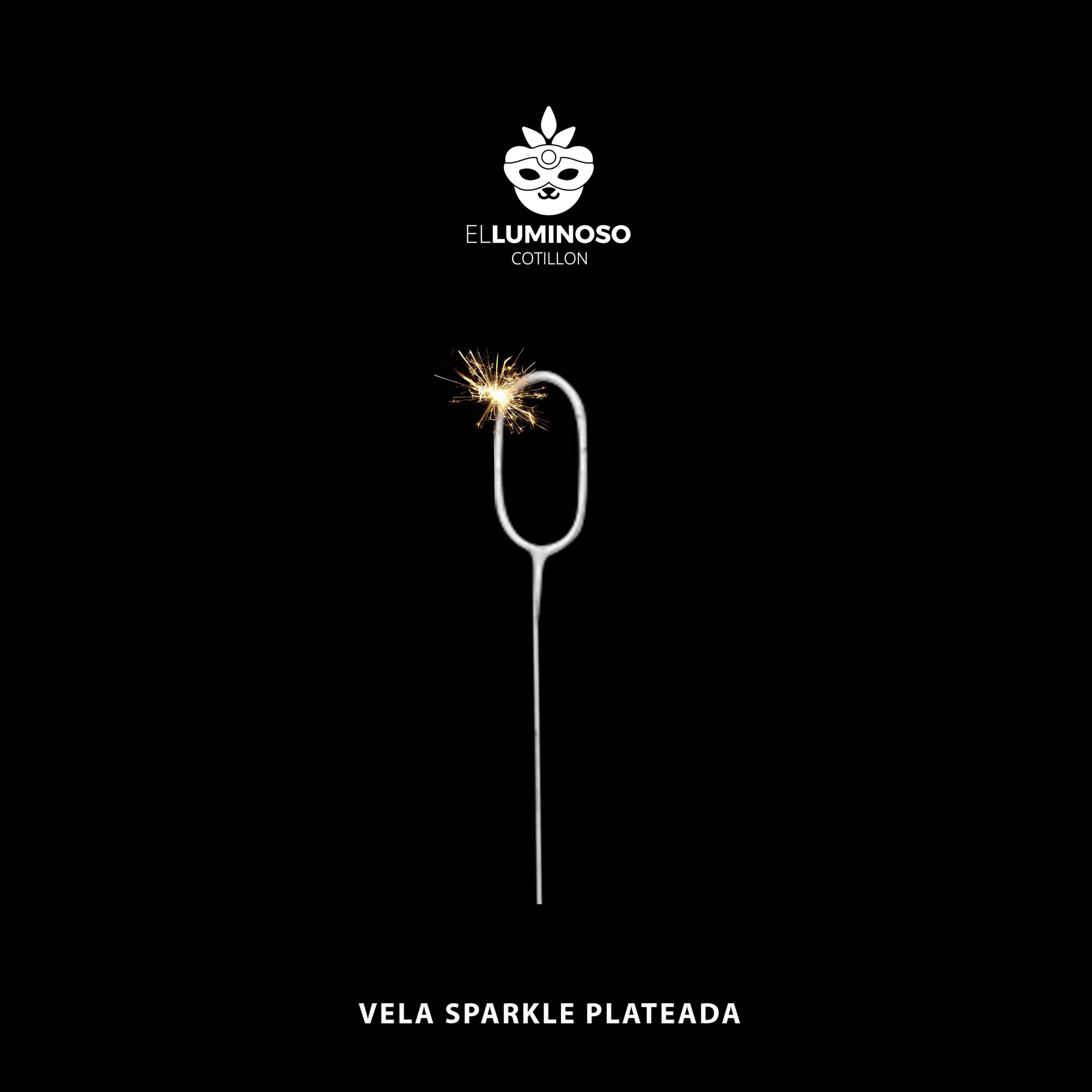 VELA SPARKLE PLATEADA 0