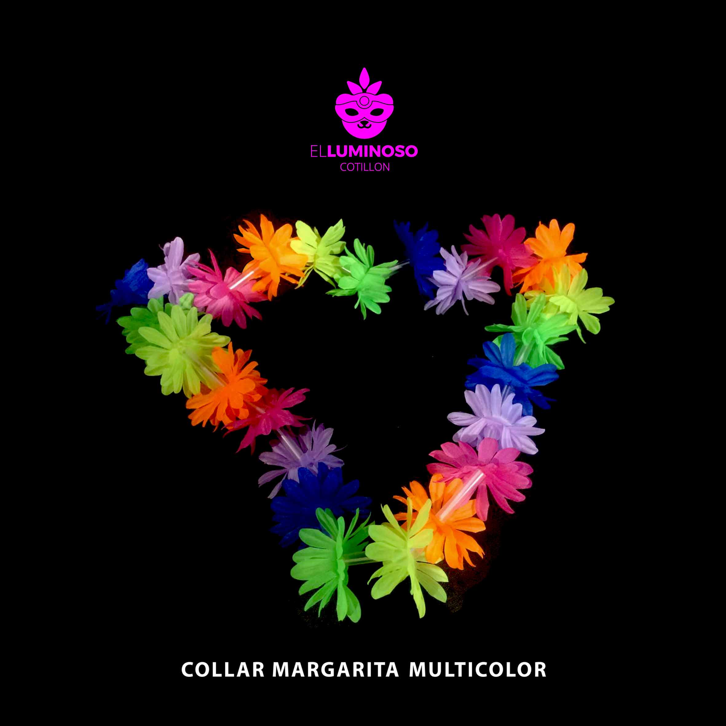 COLLAR HAWAI FT MARGARITA TELA MULTICOLOR