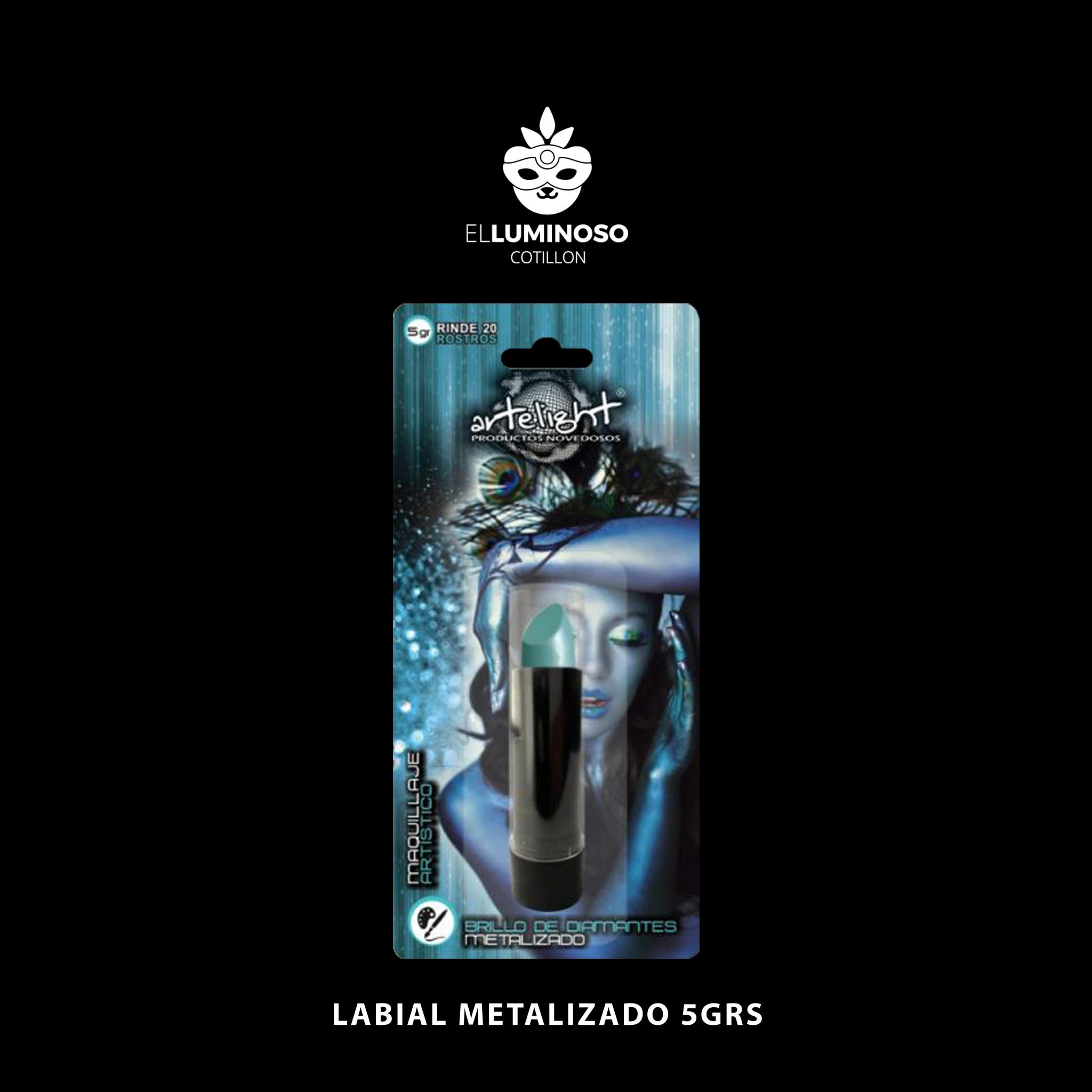 LABIAL METALIZADO VERDE AGUA