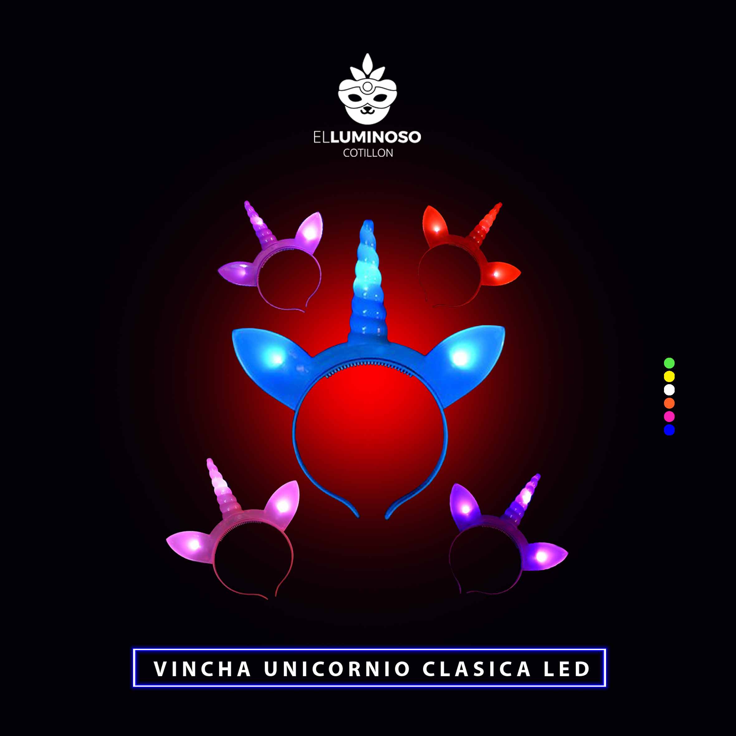 VINCHA UNICORNIO CLASICA X6