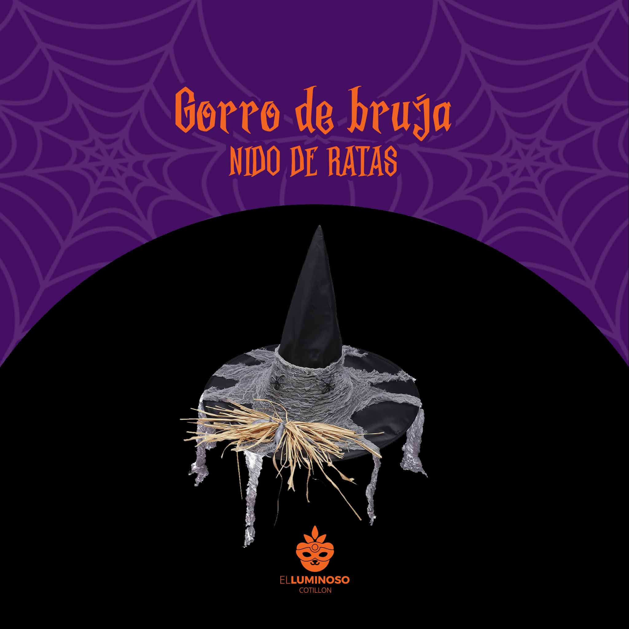 GORRO BRUJA NIDO RATAS