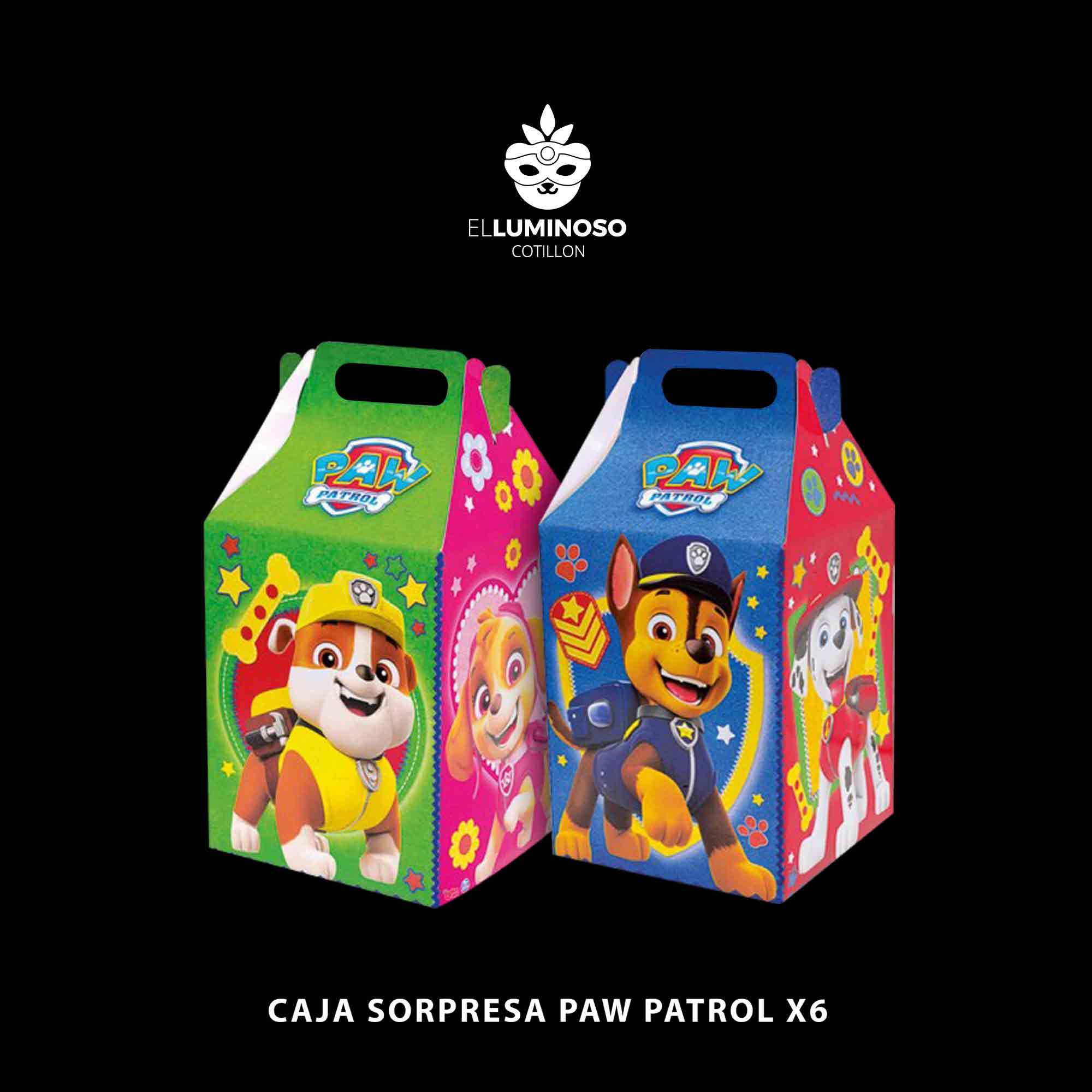 Cajas regalo Paw Patrol Niña x6 - Fiesta en linea Piñatería y accesorios  para fiestas y eventos