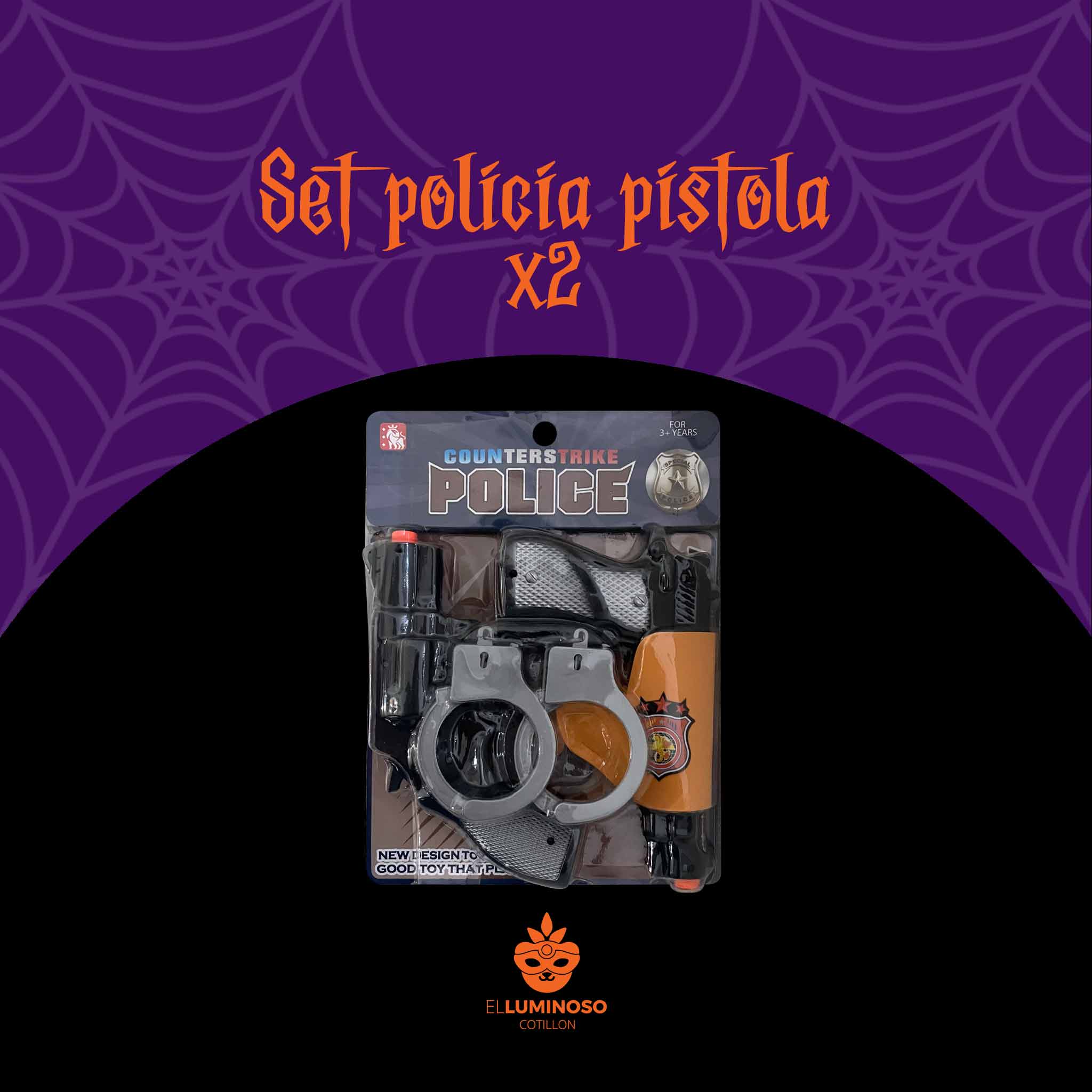 SET POLICIA SD22671 PISTOLA X2