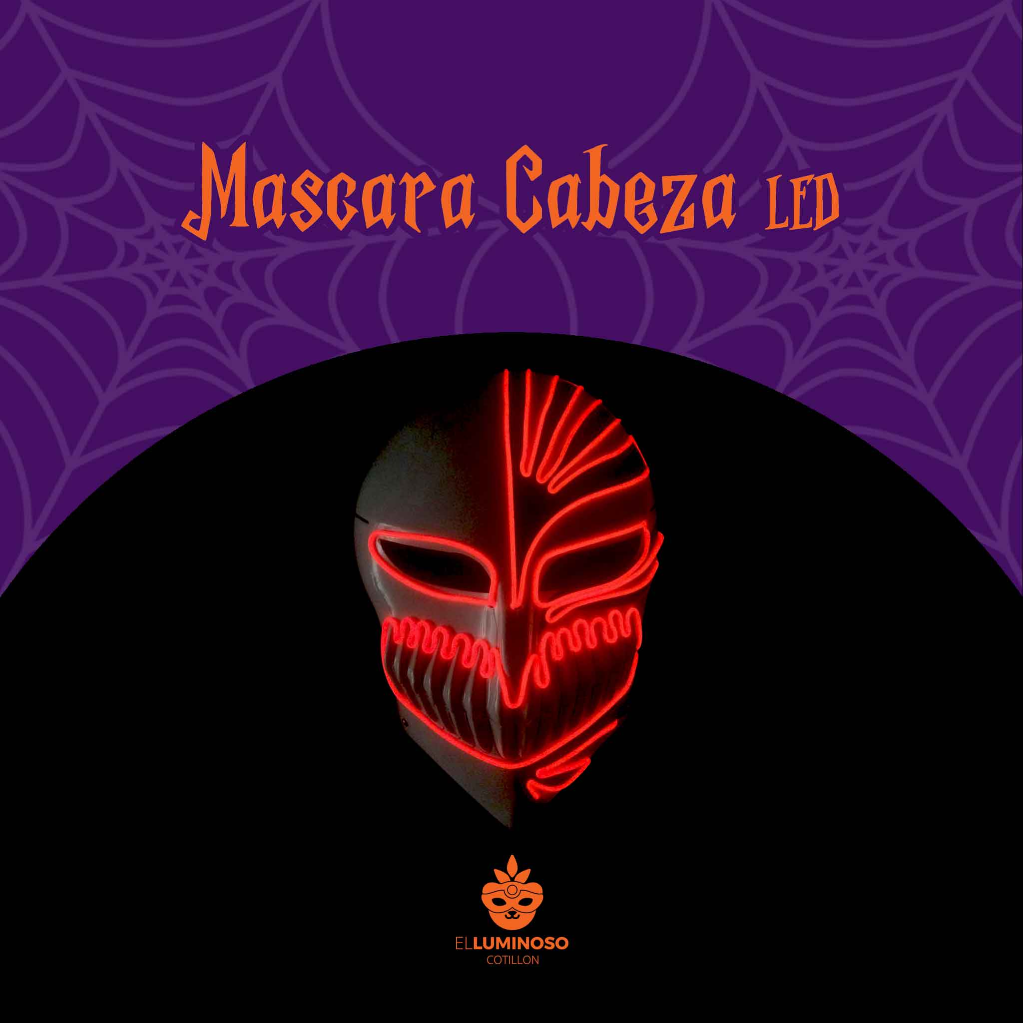 MASCARA CABEZA LED