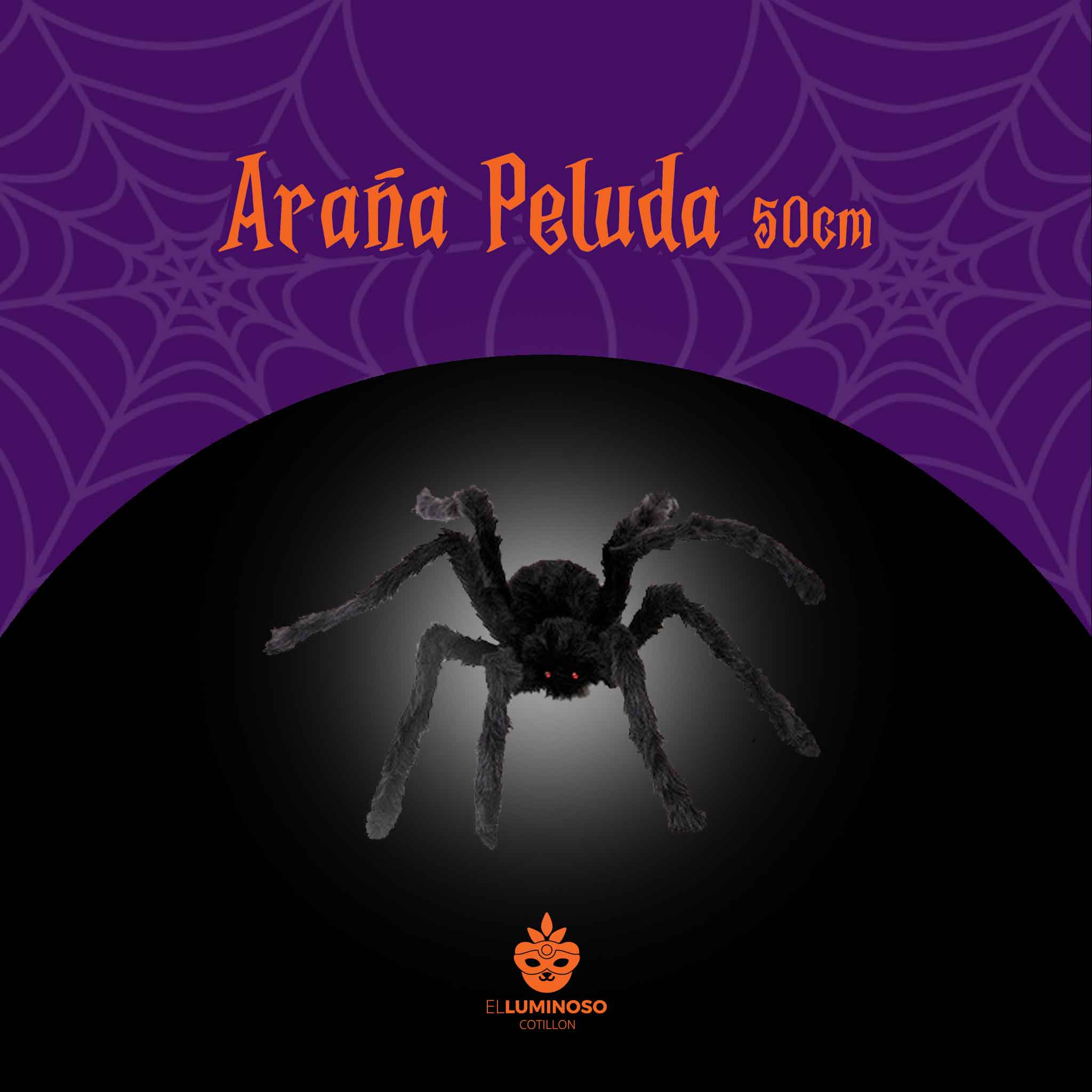 ARAÑA PELUDA GRANDE 50cm X1