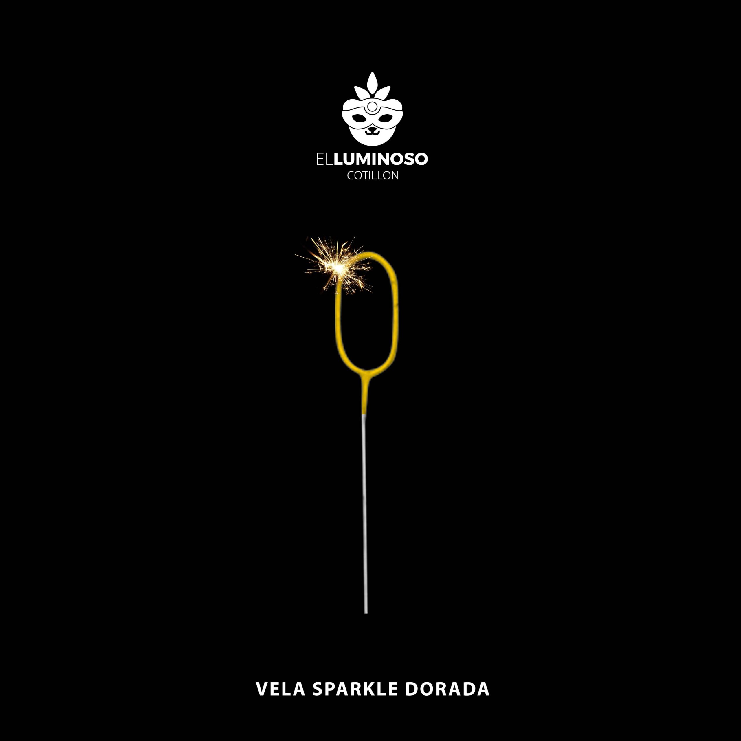 VELA SPARKLE DORADA 4