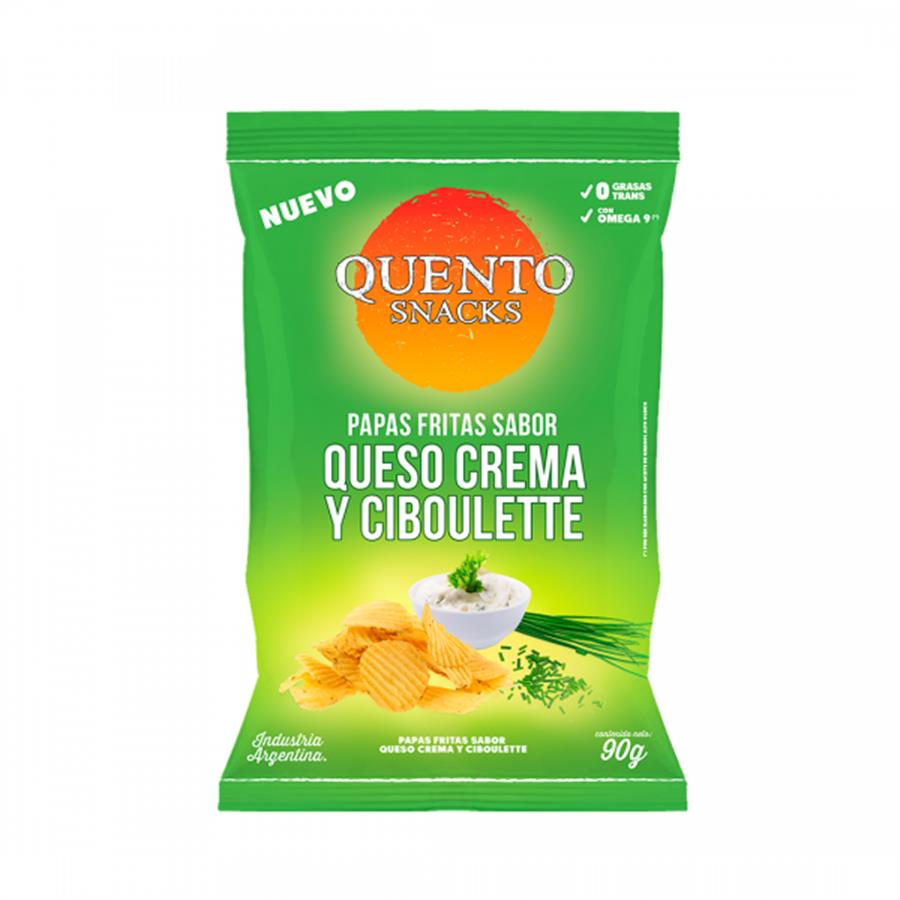 QUENTO PAPAS CREMA Y CIBOULETTE X90GRS