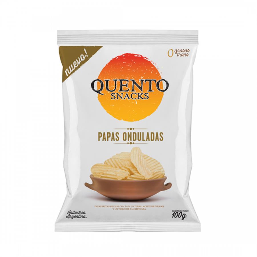 QUENTO PAPAS ONDULADAS X90GRS