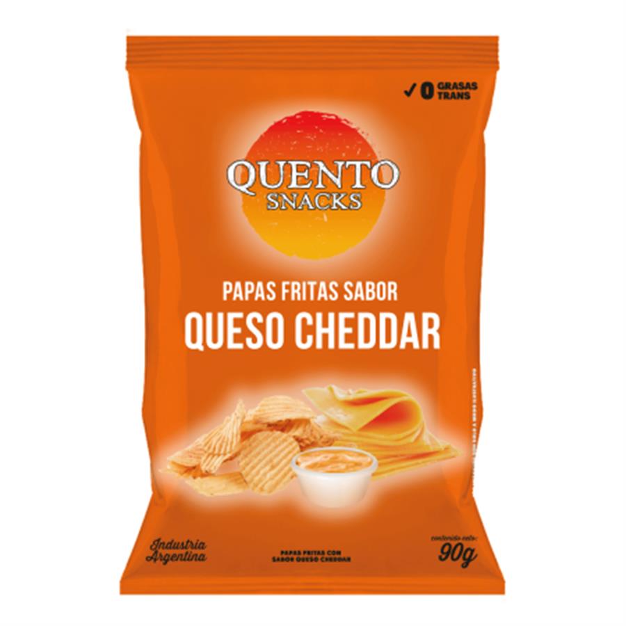 QUENTO PAPAS CHEDDAR X90GRS