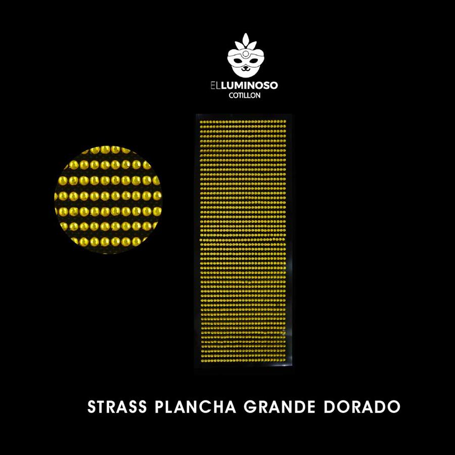 STRASS AUTOADHESIVO GRANDE DORADO