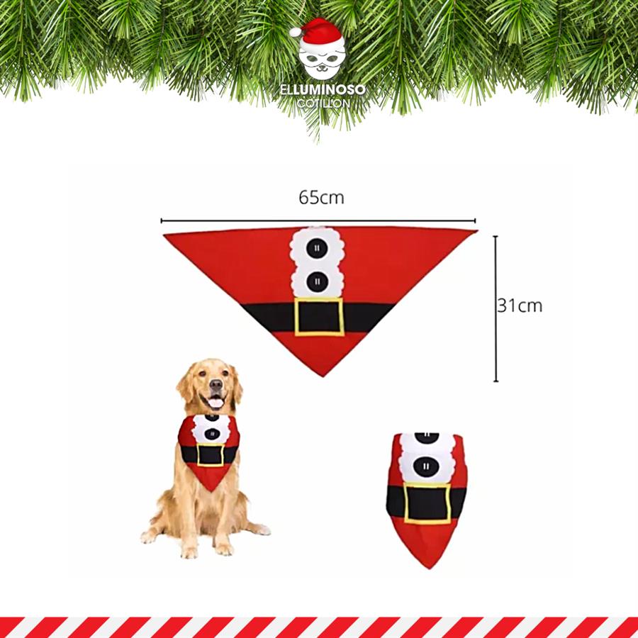 PAÑUELO BANDANA CANINA SANTA DOG05