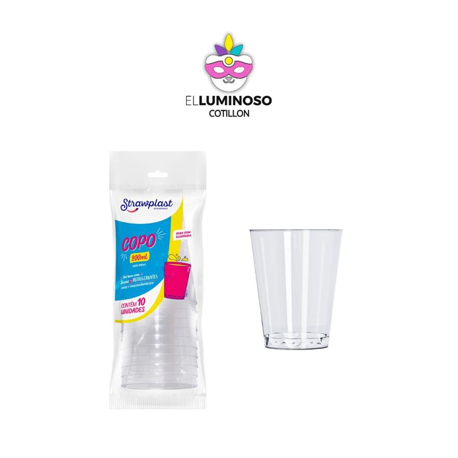 VASO CRISTAL 200ML X10 ST346