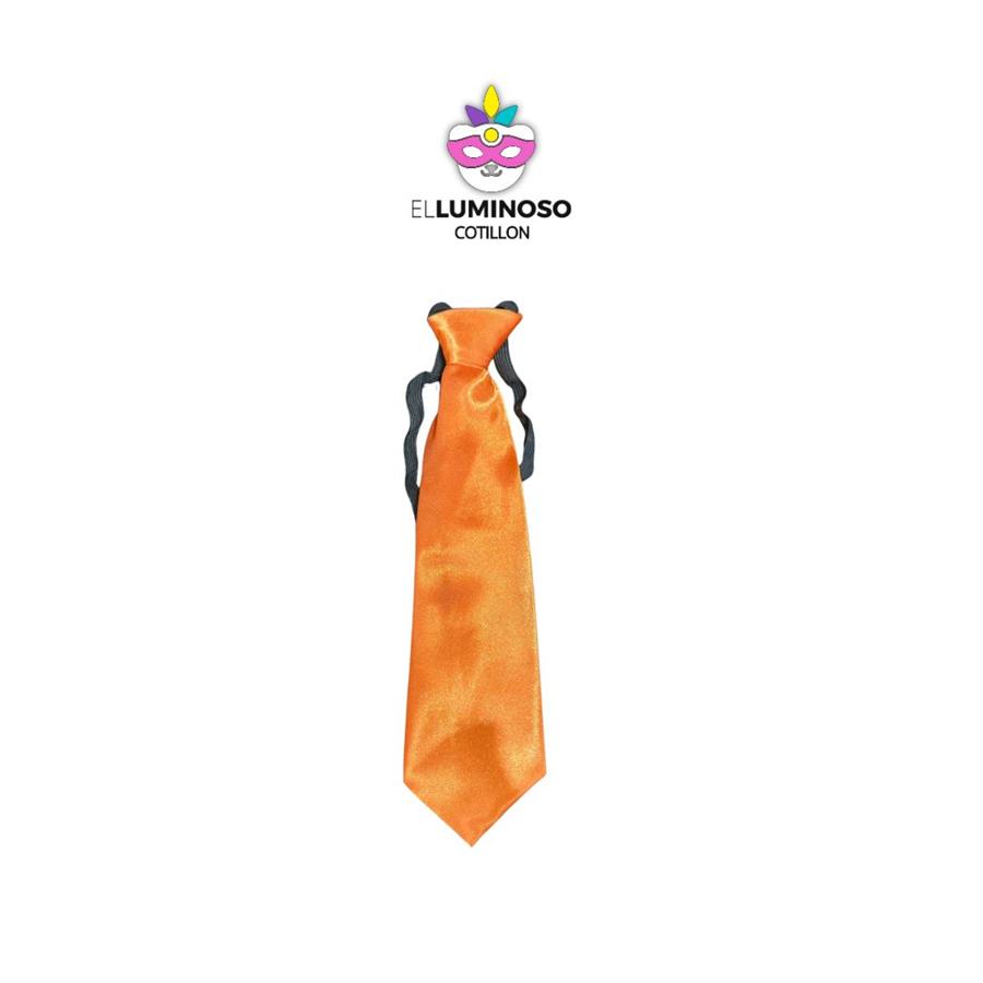 CORBATA DE TELA PREMIUM SUGAR NARANJA  SPA137 CHICA