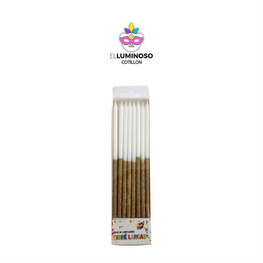 VELA GIBRE BICOLOR X16 DORADO VLGDO