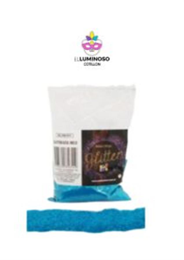 GLITTER PS BOLSA X100GR AZUL HIELO GL100