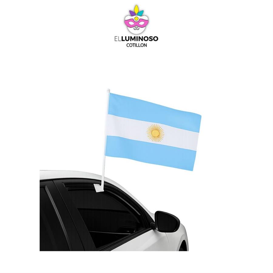 BANDERA ARGENTINA PARA AUTO 30X43CM LY3045 x1