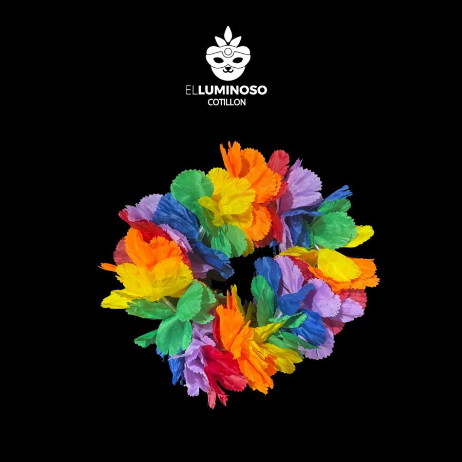 VINCHA SEDA FLOWER MULTICOLOR LGBT