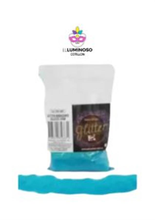 GLITTER PS BOLSA X100GR CELESTE CYAN GL100