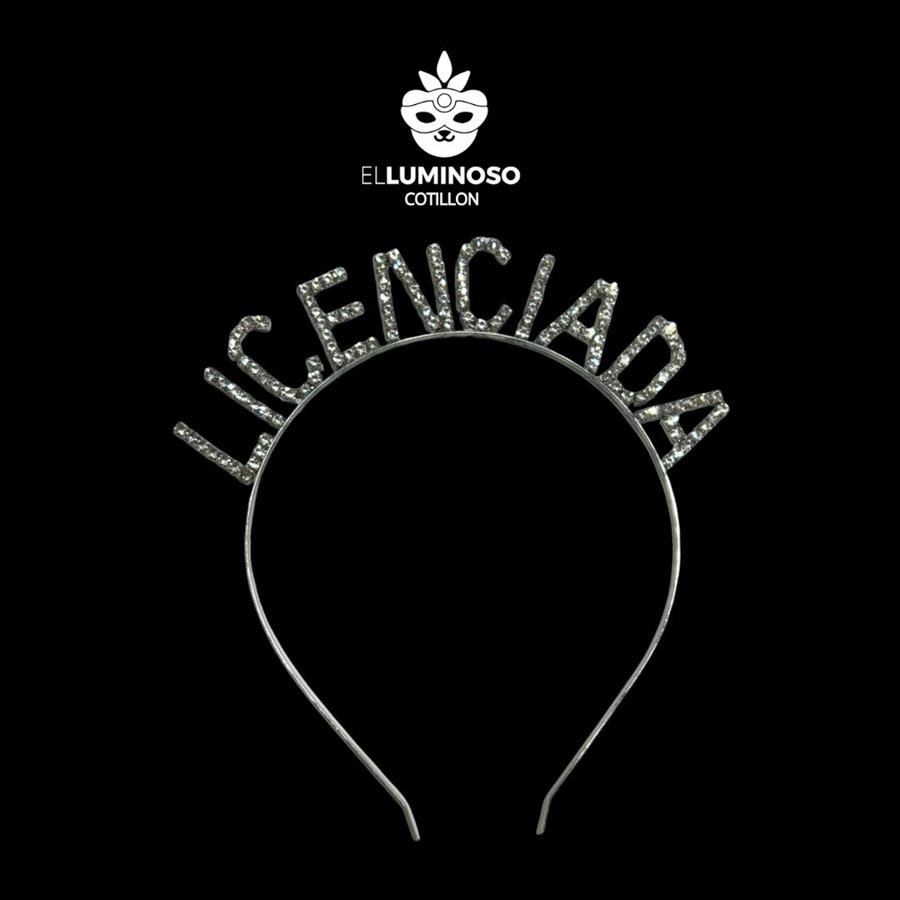 VINCHA STRASS METAL LICENCIADA