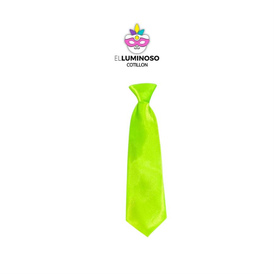 CORBATA DE TELA PREMIUM SUGAR VERDE FLUO SPA137 CHICA