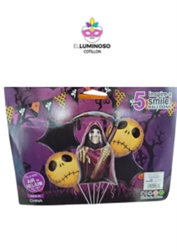 SET GLOBOS HALL X5PCS COD4203