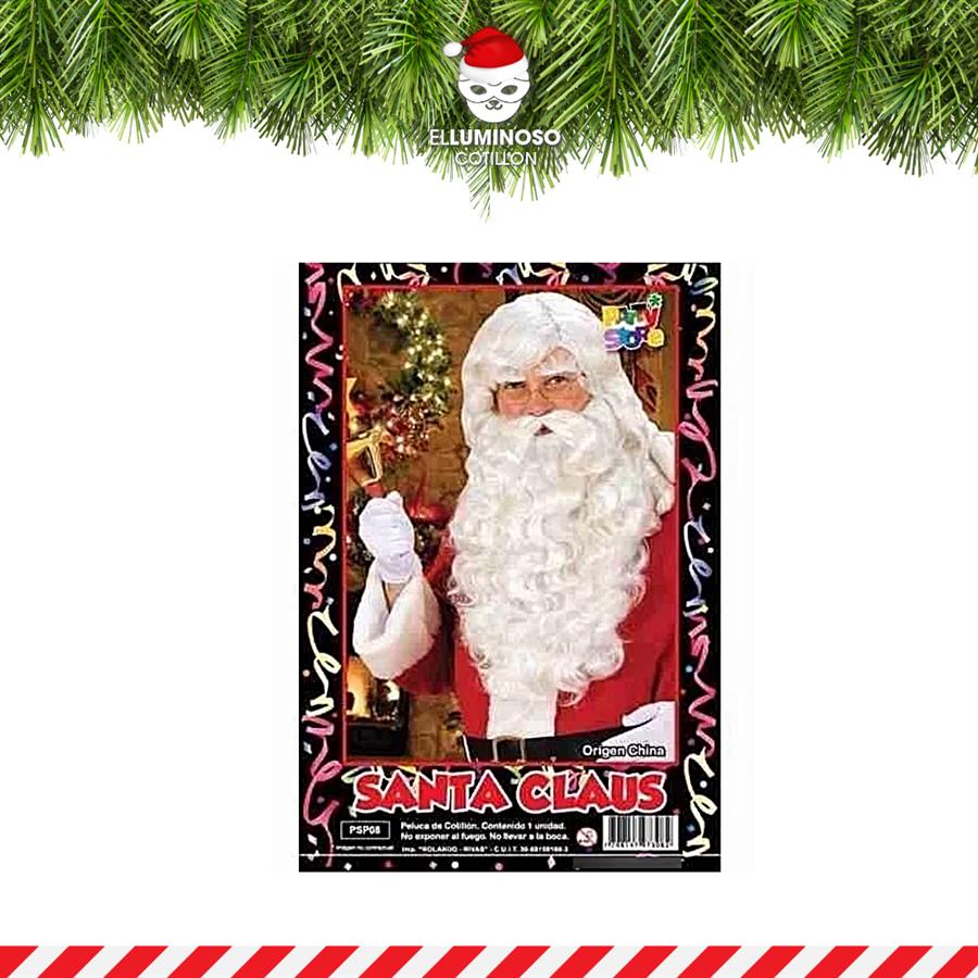 PELUCA SANTA CLAUS BARBA PSP08