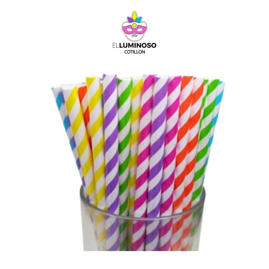 SORBETES DE POLIPAPEL MULTICOLOR x24 DSPP011