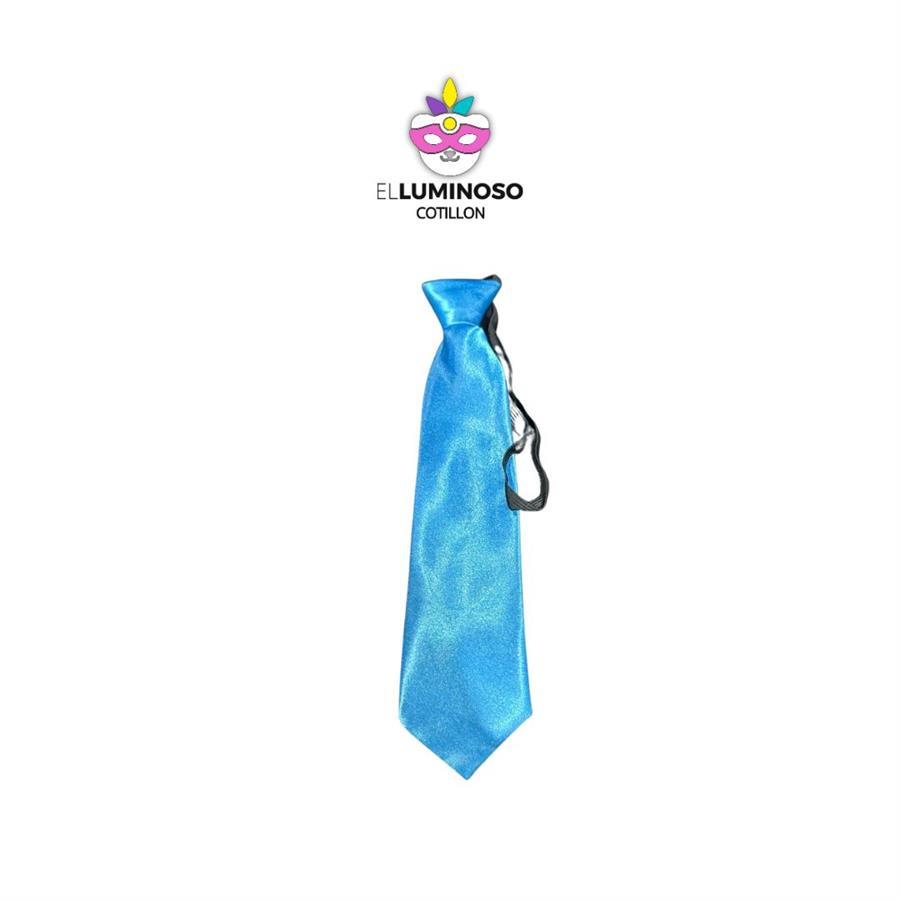 CORBATA DE TELA PREMIUM SUGAR AZUL SPA137 CHICA