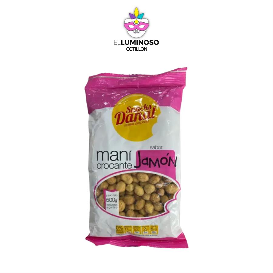 MANI SABORIZADO JAMON DANAL X500GR