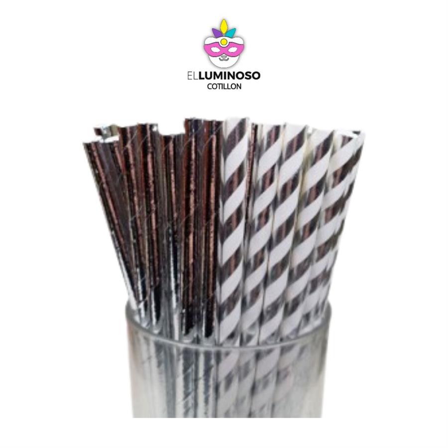 SORBETE DE POLIPAPEL PLATEADO X24 DSPP055
