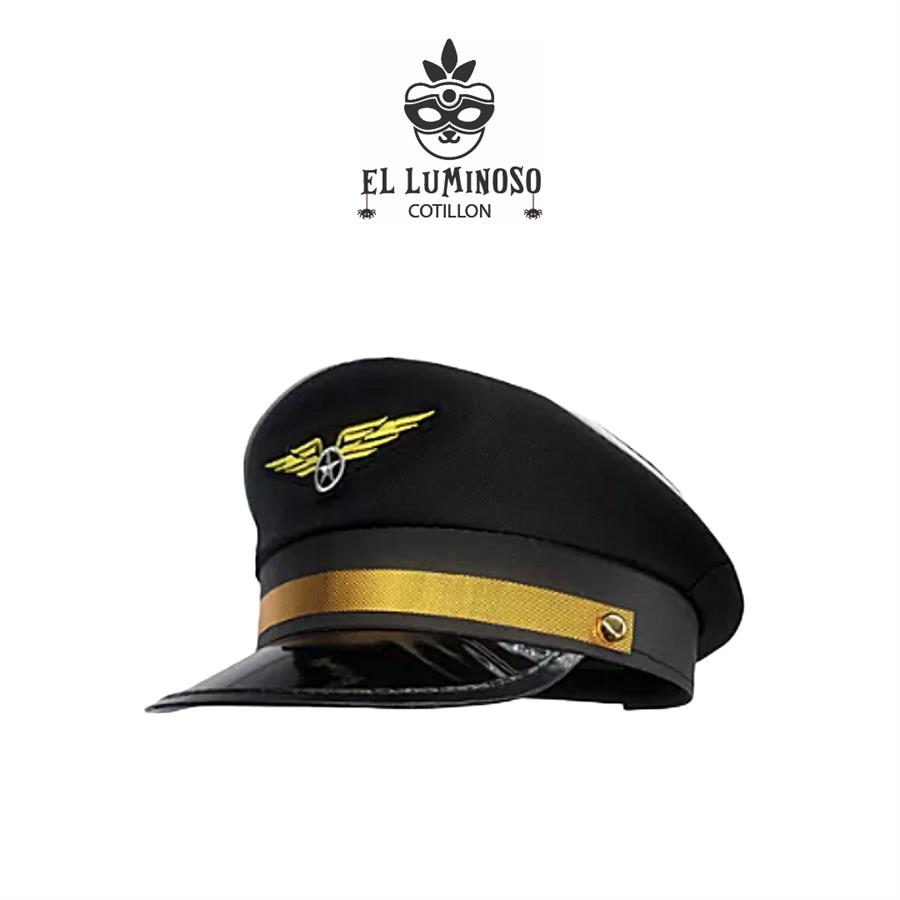 GORRO AVIADOR PILOTO NEGRO MM125-08N