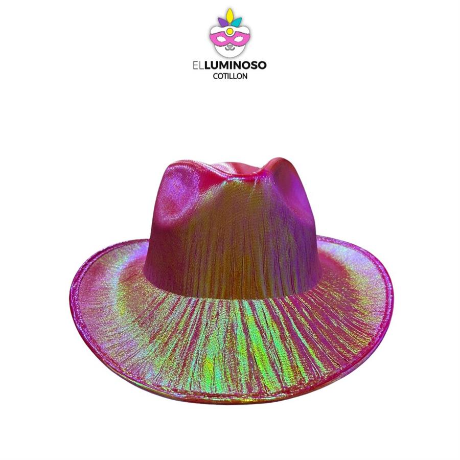 SOMBRERO COWBOY TORNASOLADO FUCSIA