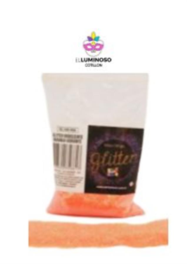 GLITTER PS BOLSA X100GR NARANJA IRIDISCENTE GL100