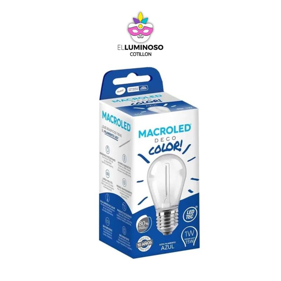 FOCO LAMPARA LUZ AZUL