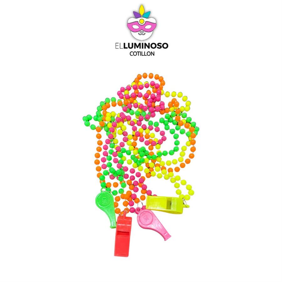 COLLAR FLUO C/SILBATO SUGAR X4