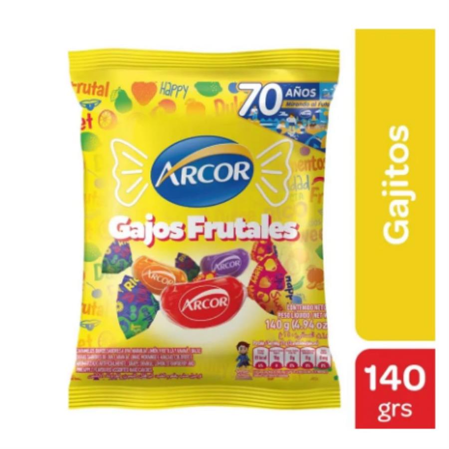 CARAMELO DURO GAJOS FRUTALES X140G