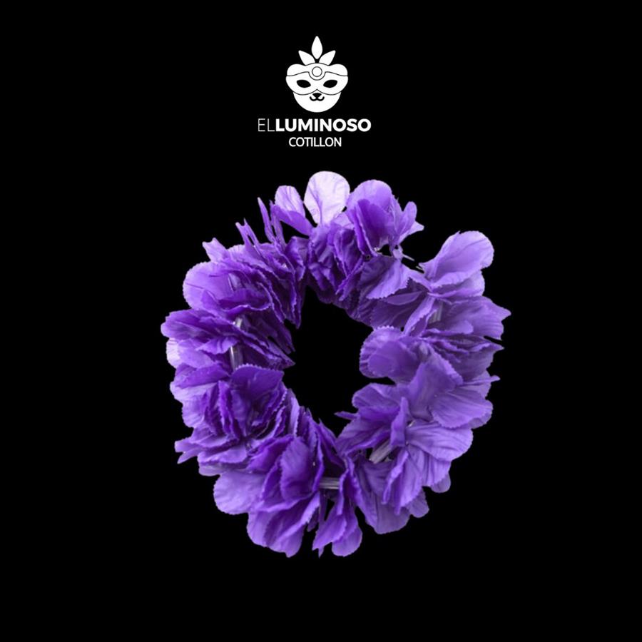 VINCHA SEDA FLOWER TIME LISA VIOLETA