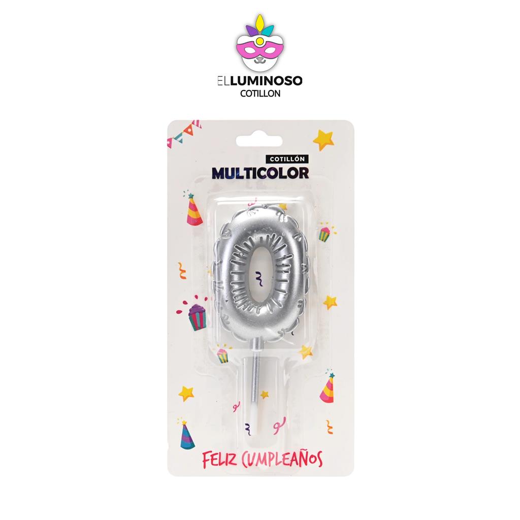 VELA NUMERO 0 GLOBO 6CM PARAFINA